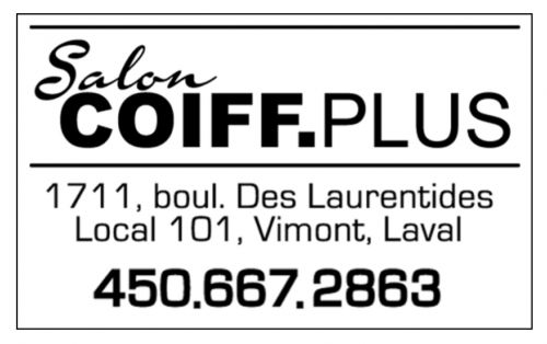 Salon Coiff. Plus à Laval